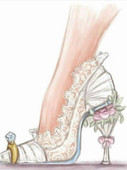 Carica immagine nella Galleria, ELSY Plus (LP7) - Sandalo a Tronchetto Da Donna in Raso Seta Fuxsia Con Swarovski Boreali con Plateau Flex e Tacco Alto a Spillo Largo