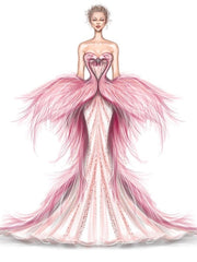 Carica immagine nella Galleria, CAMILA Superb (accollata) L13 - Scarpa da Ballo in Raso Seta Rosa Fuxia con Swarovski Boreali e Tacco a Rocchetto