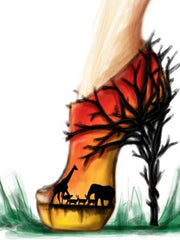 Carica immagine nella Galleria, SAVANA SUNSET (460PW) - Sandalo da Donna in Camoscio Nero Elastici Oro con Tessuto Base Nera e colori Arcobaleno con inserti disegnati in Glitter Oro e tacco a spillo laminato Oro