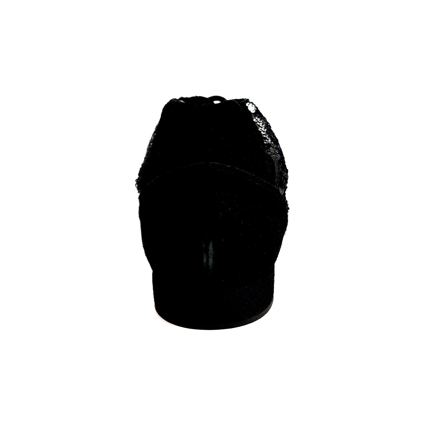 Scarpa da uomo Movida by WISH DANCE, sneaker in camoscio nero con dettagli di paillettes argento e nero.