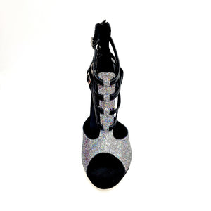 (779F) - Scarpa da Donna in Multicolor Boreale Silver con Tallone in Pelle Nera
