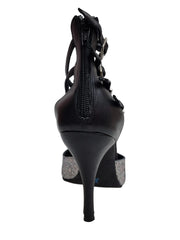 Carica immagine nella Galleria, (779F) - Scarpa da Donna in Multicolor Boreale Silver con Tallone in Pelle Nera