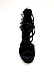 Load image into Gallery viewer, (779F) - Woman's Shoe in Black Suede with Plateau