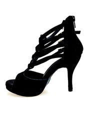 Load image into Gallery viewer, (779F) - Woman's Shoe in Black Suede with Plateau