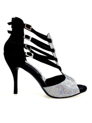 Carica immagine nella Galleria, Malon (779F) - Scarpa da Donna in Multicolor Boreale Silver con Tallone in Camoscio Nero Wish Dance Shop