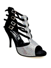 Carica immagine nella Galleria, Malon (779F) - Scarpa da Donna in Multicolor Boreale Silver con Tallone in Camoscio Nero Wish Dance Shop