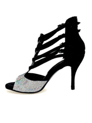 Carica immagine nella Galleria, Malon (779F) - Scarpa da Donna in Multicolor Boreale Silver con Tallone in Camoscio Nero