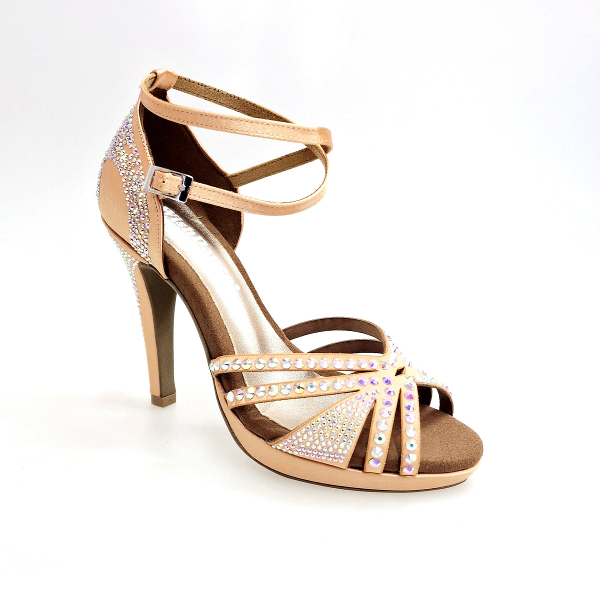 Scarpa da Ballo da Donna in Raso seta Carne Flash ALMA Dream Wish Dance, vista frontale