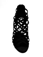 Load image into Gallery viewer, Intrigue (780) - Woman's Shoe in Black Glitter with Stiletto Heel and Plateau