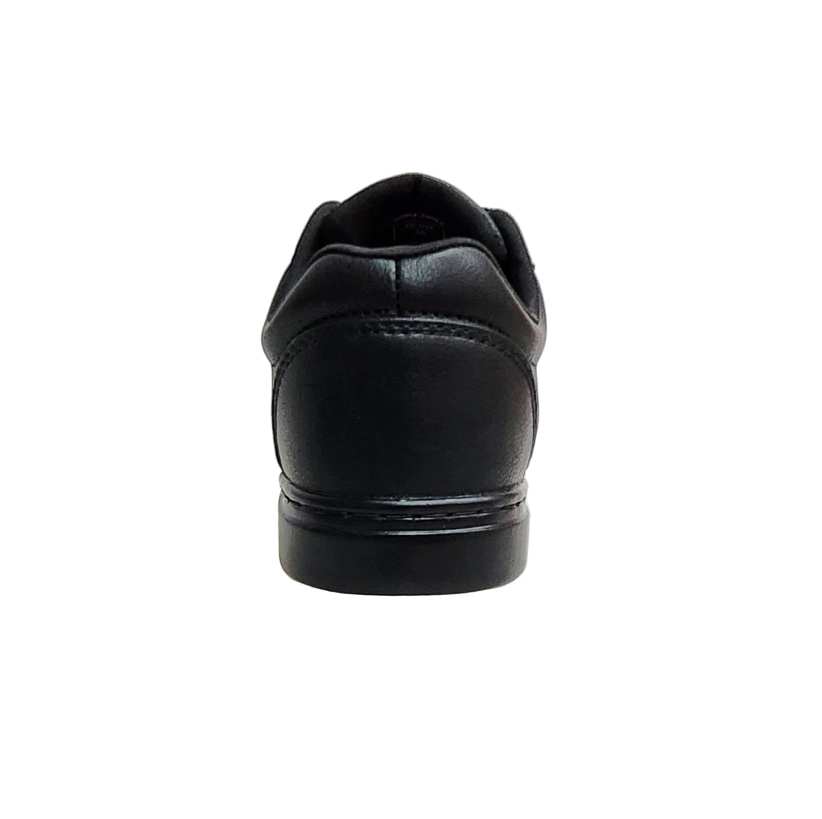 Sneaker Ecopelle Totale Nera Materiale Vegan Comfort Light Flex suola in Gommina e Caucciù Cerchi (FCE), dettaglio chiusura