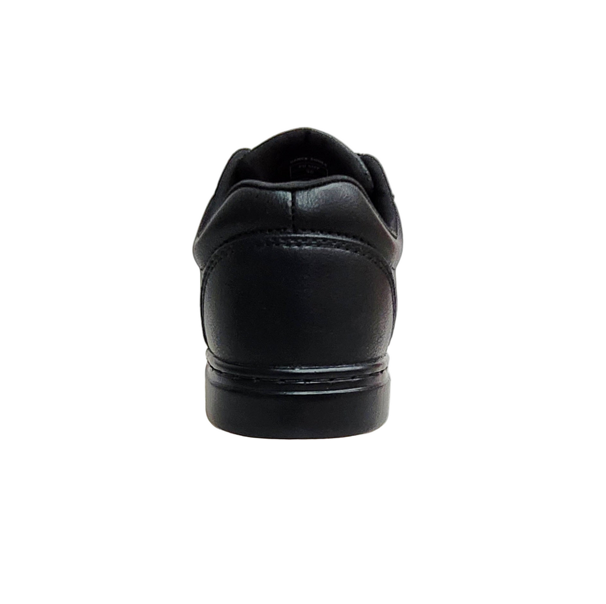 Sneaker Ecopelle Totale Nera Materiale Vegan Comfort Light Flex suola in Gommina e Caucciù Cerchi (FCE), vista frontale