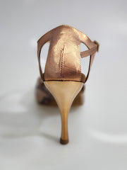 Load image into Gallery viewer, Morgane Scarlett (691) - Sandalo da Donna in Camoscio Rosso con Fascette in Camoscio Rosso e Tacco a Spillo Smaltato Rosso Effetto Gommato