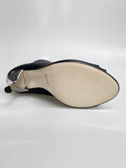 Carica immagine nella Galleria, ALEXIS Black Silver (Art. 132) - Mezzo Stivaletto con Zip in Pelle Nera Tacco a Stiletto Squadrato Sottile in Alluminio Laminato Argento