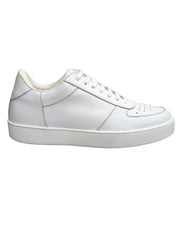 Load image into Gallery viewer, MIKI White (SK2) - Sneaker in Pelle Bianca Fori Traspiranti Foderata in tessuto antisudore traspirante sottopiede confort plus con Suola in Lattice Bianca