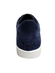 Carica immagine nella Galleria, NIKOLAS (SK5) - SNEAKER IN VERO CAMOSCIO PELLE SCAMOSCIATA BLU NOTTE SUOLA MICROFIBRA LATTICE BIANCO INTERNI TRASPIRANTI