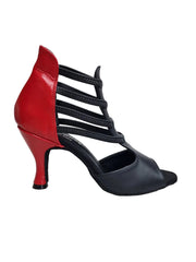 Carica immagine nella Galleria, (779F) - Scarpa da Donna in Camoscio Nero con Plateau Confort Tacco a Spillo