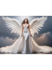 Carica immagine nella Galleria, ALEXIS White Angel (Art. 132) - Mezzo Stivaletto con Zip in Pelle Bianca Tacco a Stiletto Squadrato Sottile in Alluminio Laminato Argento