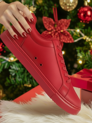 Carica immagine nella Galleria, ATACA Red Flame Vortex (L0700FCE) - Sneaker Ecopelle Totale Rossa materiale Vegan confort Light Flex Suola Rossa in Gommina e Resina Tecnica Cerchi Neri Pivot