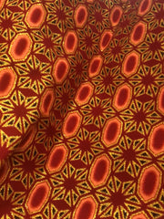 Carica immagine nella Galleria, RED FOX (460PW) - Sandalo da Donna in Camoscio Rosso Elastici Oro con Tessuto Rosso inserti disegnati in Glitter Oro e tacco a spillo laminato Oro