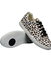 Load image into Gallery viewer, Ataca Vortice (FCE) - Sneaker in Tessuto Leopardo Bianco Suola Bianca in Gommina e Resina Tecnica Cerchi Neri
