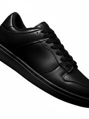 Load image into Gallery viewer, LOKI (L0702FCE) - Sneaker in Ecopelle Nera Vegan Suola Nera in Gommina e Resina Tecnica Cerchi Rossi