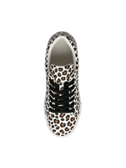 Load image into Gallery viewer, Ataca Vortice (FCE) - Sneaker in Tessuto Leopardo Bianco Suola Bianca in Gommina e Resina Tecnica Cerchi Neri