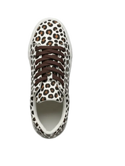 Load image into Gallery viewer, Ataca Vortice (FCE) - Sneaker in Tessuto Leopardo Bianco Suola Bianca in Gommina e Resina Tecnica Cerchi Neri