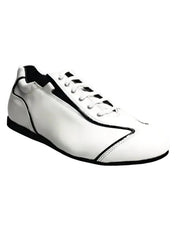 Load image into Gallery viewer, Sneaker bianca HABANA di Ivan con profili neri e suola in Microlight, scarpa in pelle elegante e comoda.