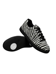 Load image into Gallery viewer, Ataca Vortice (FCE) - Sneaker in Tessuto Zebrato materiale Vegan confort Light Flex Suola Nera in Gommina e Resina Tecnica Cerchi Bianchi