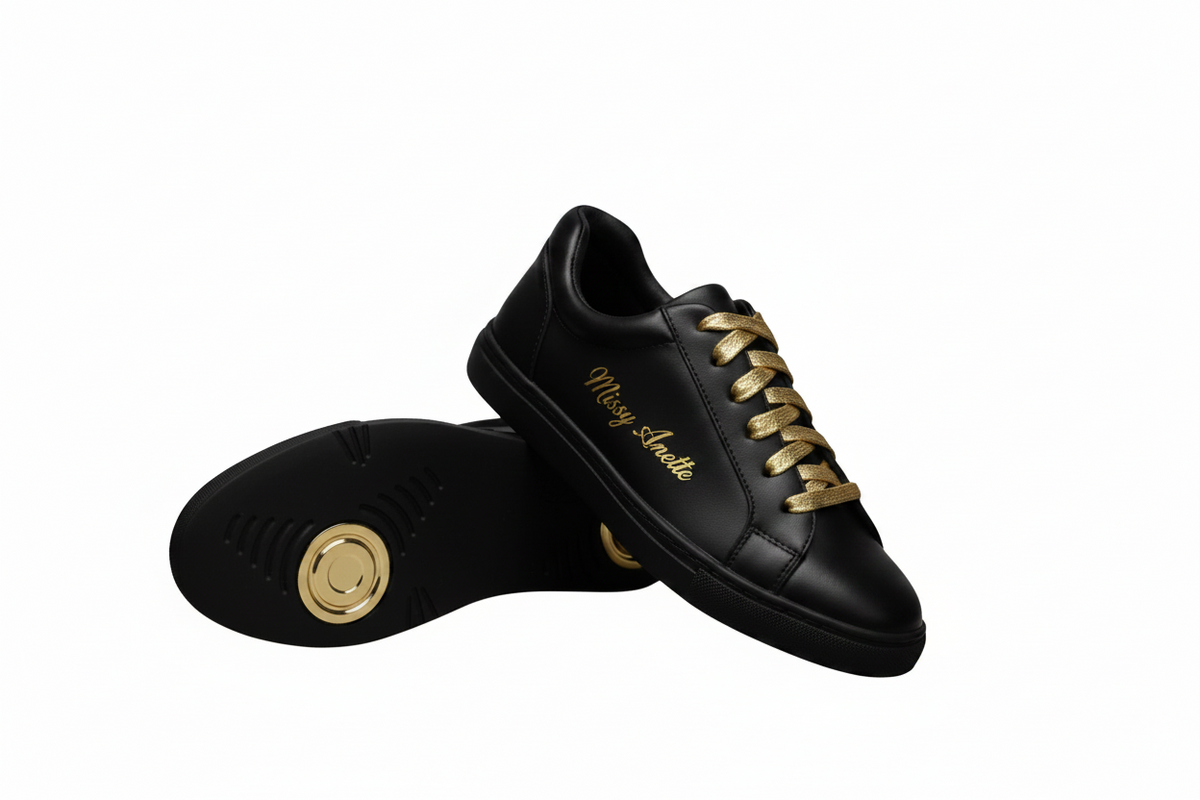 ATACA Versus Vortex (L0700FCE) – Sneaker da Ballo Nera Cerchi Oro