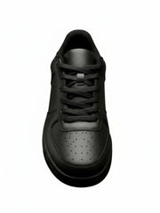 Load image into Gallery viewer, LOKI (L0702FCE) - Sneaker in Ecopelle Nera Vegan Suola Nera in Gommina e Resina Tecnica Cerchi Rossi