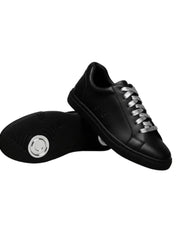 Load image into Gallery viewer, ATACA Black Mamba Vortex (L0700FCE) - Sneaker Ecopelle Totale Nera materiale Vegan confort Light Flex Suola Nera in Gommina e Resina Tecnica Cerchi Argento Pivot