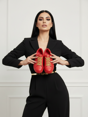 Load image into Gallery viewer, ATACA Mercury Vortex (L0700FCE) - Sneaker Ecopelle Totale Rossa materiale Vegan confort Light Flex Suola Rossa in Gommina e Resina Tecnica Cerchi Oro Pivot