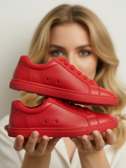 Carica immagine nella Galleria, ATACA Mercury Vortex (L0700FCE) - Sneaker Ecopelle Totale Rossa materiale Vegan confort Light Flex Suola Rossa in Gommina e Resina Tecnica Cerchi Oro Pivot