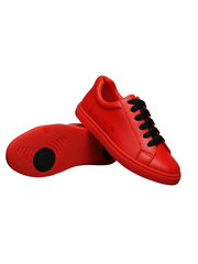Carica immagine nella Galleria, ATACA Red Flame Vortex (L0700FCE) - Sneaker Ecopelle Totale Rossa materiale Vegan confort Light Flex Suola Rossa in Gommina e Resina Tecnica Cerchi Neri Pivot