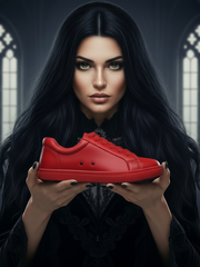 Carica immagine nella Galleria, ATACA Red Flame Vortex (L0700FCE) - Sneaker Ecopelle Totale Rossa materiale Vegan confort Light Flex Suola Rossa in Gommina e Resina Tecnica Cerchi Neri Pivot