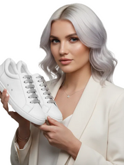 Load image into Gallery viewer, ATACA Uriel Vortex (L0700FCE) - Sneaker Ecopelle Totale Bianca materiale Vegan confort Light Flex Suola Bianca in Gommina e Resina Tecnica Cerchi Argento Pivot