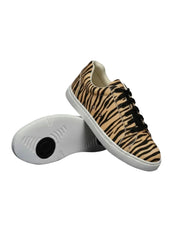 Load image into Gallery viewer, Ataca Vortice (FCE) - Sneaker disegno Tigre Bengala materiale Vegan confort Light Flex Suola Nera in Gommina e Resina Tecnica Cerchi Neri