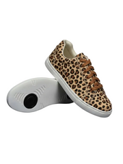 Load image into Gallery viewer, Ataca Vortice (FCE) - Sneaker in Tessuto Leopardo Beige Suola Bianca in Gommina e Resina Tecnica Cerchi Neri