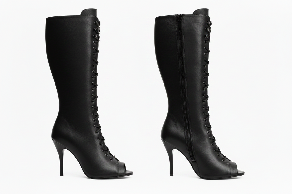 Mezzo Stivaletto ALEXIS Angel Black Gold Wish Dance, oro, dettaglio tacco