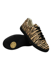 Carica immagine nella Galleria, ATACA Tiger Vortex (FCE) - Sneaker disegno Tigre Bengala Beige materiale Vegan confort Light Flex Suola Nera in Gommina e Resina Tecnica Cerchi Neri Pivot