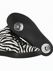 Carica immagine nella Galleria, GERO Tiger Black Gold Vortex (L0703FCE) - Sneaker Collo Alto Disegno Tigre del Bengala Totale materiale Vegan confort Light Flex Suola Nera in Gommina e Resina Tecnica Cerchi Oro Pivot