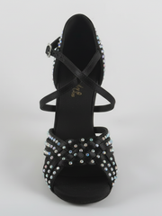 Carica immagine nella Galleria, (779F) - Scarpa da Donna in Multicolor Boreale Silver con Tallone in Pelle Nera