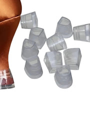 Carica immagine nella Galleria, Salvatacchi Confort CE/LID (6670) - Per Tacco a Rocchetto 60LID 70/80 CE collo alto di Mobido Silicone in Gel Trasparente