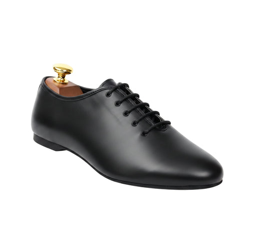 Scarpa Pachanga Jazz da allenamento in Pelle Nera Jazz 03 Wish Dance, vista laterale