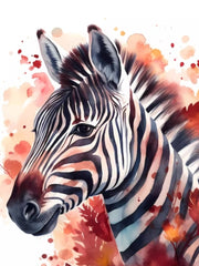 Carica immagine nella Galleria, Jenny (18/06) - Scarpa in Raso Seta Disegno Zebra con dettagli Listello, cinturini e sottopiede in Camoscio Rosso con Tacco a Spillo effetto Gommato Rosso
