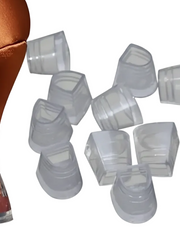 Carica immagine nella Galleria, Salvatacchi Confort Wish Dance Shop per tacco a rocchetto collo alto in silicone trasparente, protezione e comfort per i tacchi.