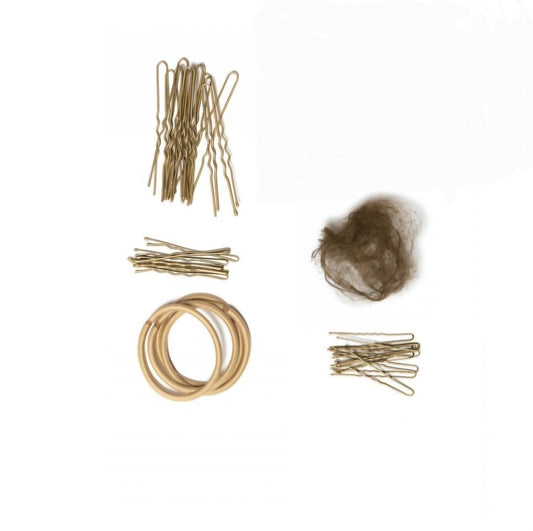 Forcine Retine Mollette e Elastici Kit Completo per Capelli Danza Classica Wish Dance, vista frontale
