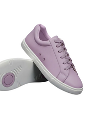 Carica immagine nella Galleria, Ataca Vortice (FCE) - Sneaker Ecopelle Vegan Totale Lilla Lavanda materiale Vegan confort Light Flex Suola Bianca in Gommina e Resina Tecnica Cerchi Lilla lavanda
