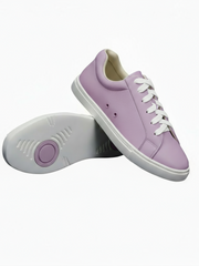 Load image into Gallery viewer, Ataca Suprema Vortice (FCE) - Sneaker Camoscio Totale Lilla Lavanda materiale Vegan confort Light Flex Suola Bianca Cerchi Lilla lavanda in Gommina e Resina Tecnica